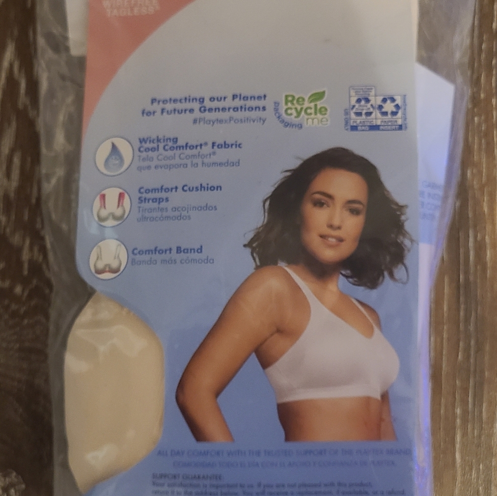 Playtex 18 Hour Wirefree Cooling Bra Size 38B Brand New - Picture 5 of 5
